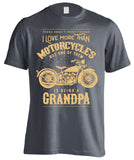 One Thing I Love More Than Motorcycles Is Being A Grandpa (Front Print)