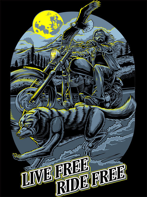 T-shirt - Live Free Ride Free