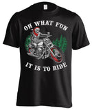 Oh What Fun It Is To Ride Christmas (Front Print)