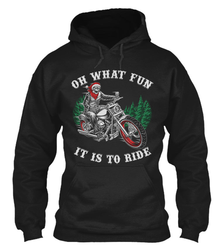 Oh What Fun It Is To Ride Christmas (Front Print)