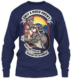 T-shirt - Only A Biker Knows Why A Dog Sticks His Head Out (Front Print)