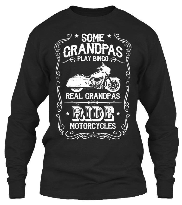 T-shirt - Real Grandpas Ride Motorcycles (Front Print)