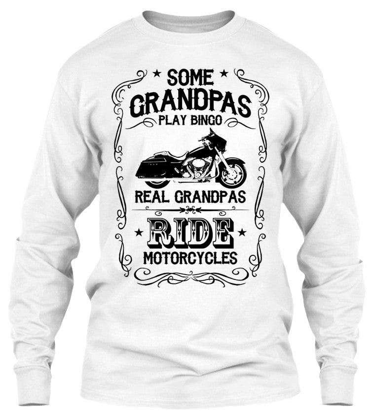 T-shirt - Real Grandpas Ride Motorcycles (Front Print)