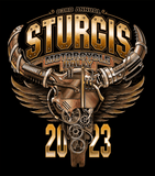 2023 Sturgis Motorcycle Rally Steampunk Skull - 83rd Anniversary