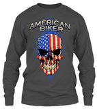 American Biker Skull (Front Print)
