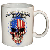 American Biker Skull Mug