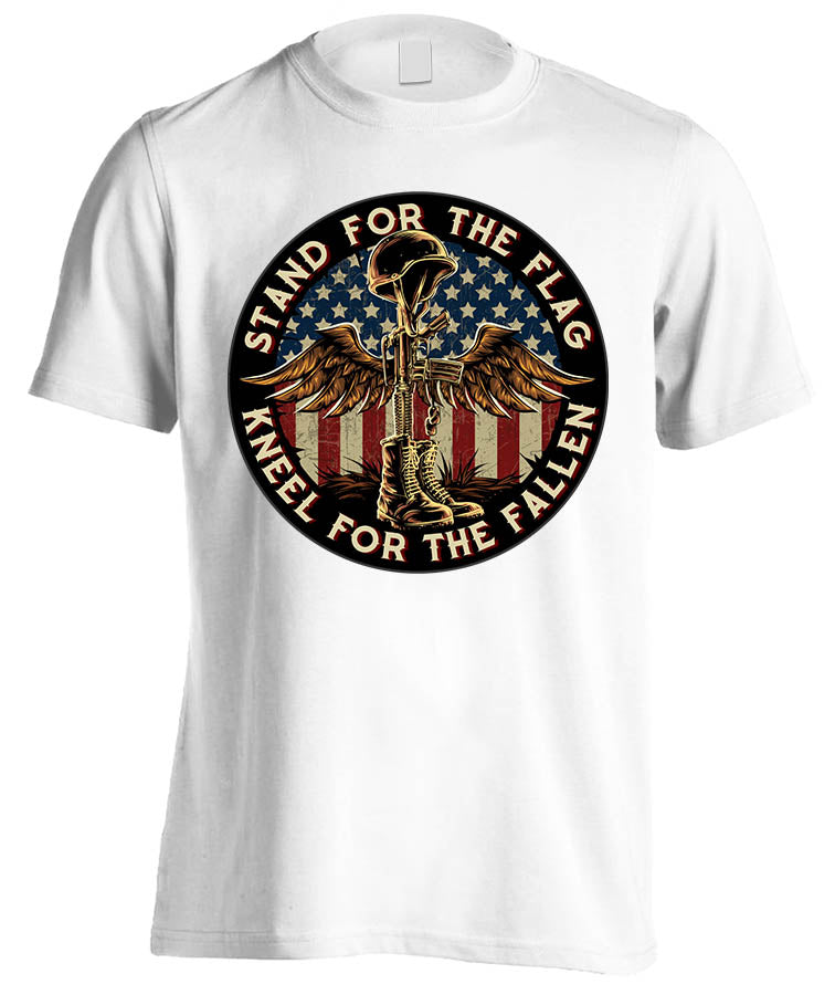 Battlefield Cross Stand For The Flag (Front Print)