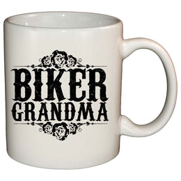 Coffee Mug - Biker Grandma Roses Mug