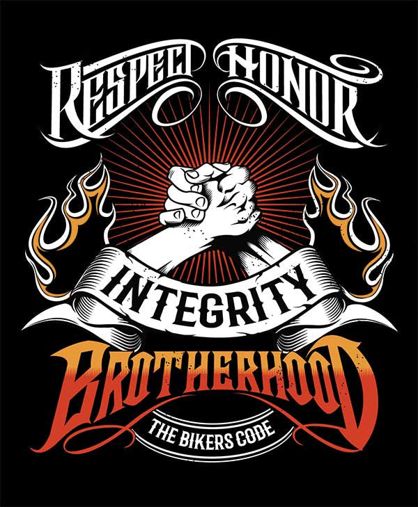 T-shirt - The Bikers Code Brotherhood