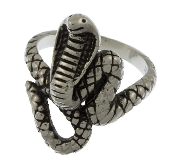 Stainless Steel Coiled Cobra Cast Ring