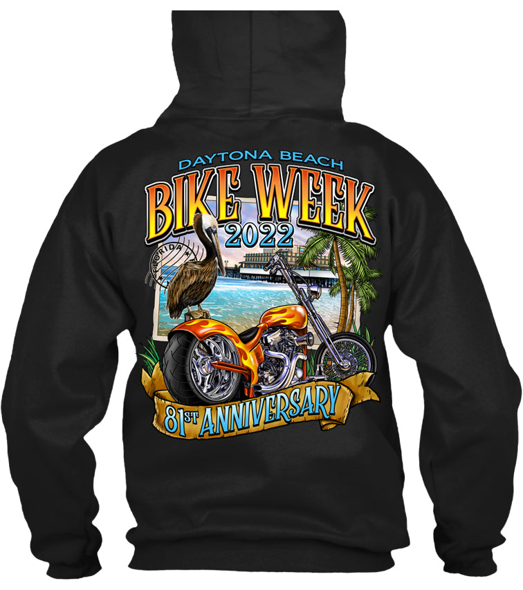 2022 Daytona Beach Bike Week Pier Postcard 81st Anniversary