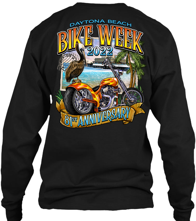 2022 Daytona Beach Bike Week Pier Postcard 81st Anniversary