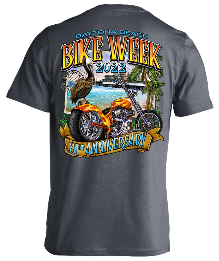 2022 Daytona Beach Bike Week Pier Postcard 81st Anniversary