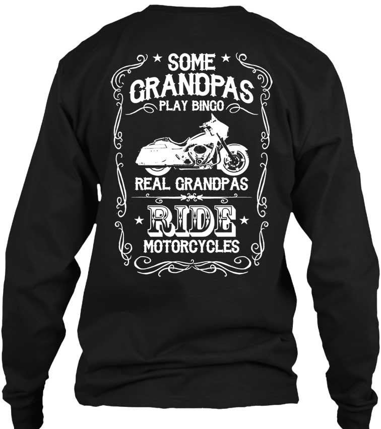 T-shirt - Real Grandpas Ride Motorcycles