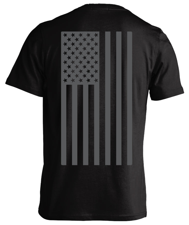 Gray American Flag T-shirt