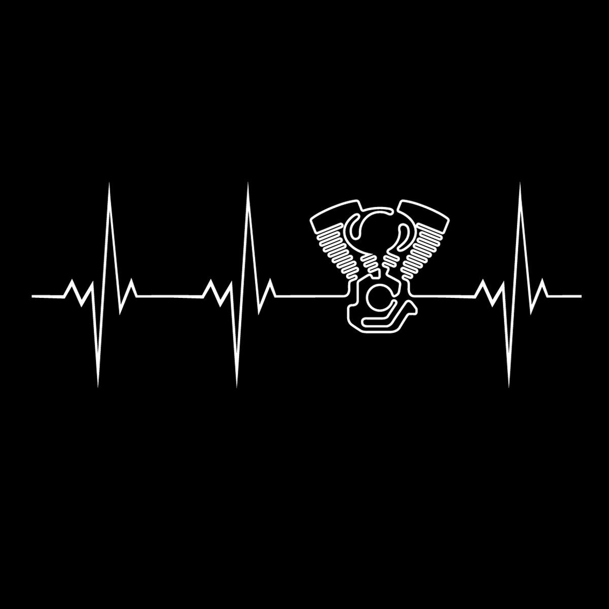 Heartbeat of a Biker V-twin Motorcycle Engine