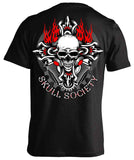 T-shirt - Biker Cross & Skull