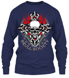 T-shirt - Biker Cross & Skull (Front Print)