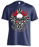 T-shirt - Biker Cross & Skull (Front Print)