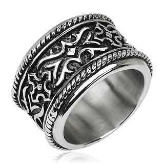 Stainless Steel Knight Armor Ring