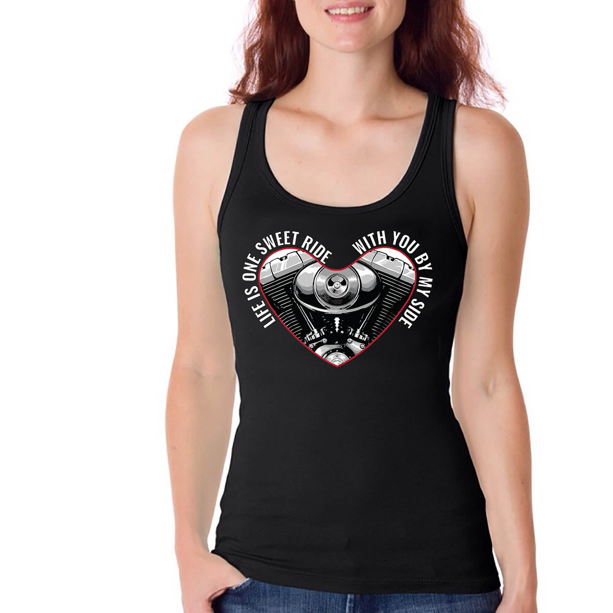 Life Is One Sweet Ride With You By My Side Ladies T-shirt
