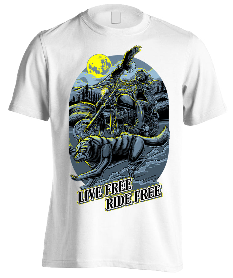 Live Free Ride Free (Front Print)