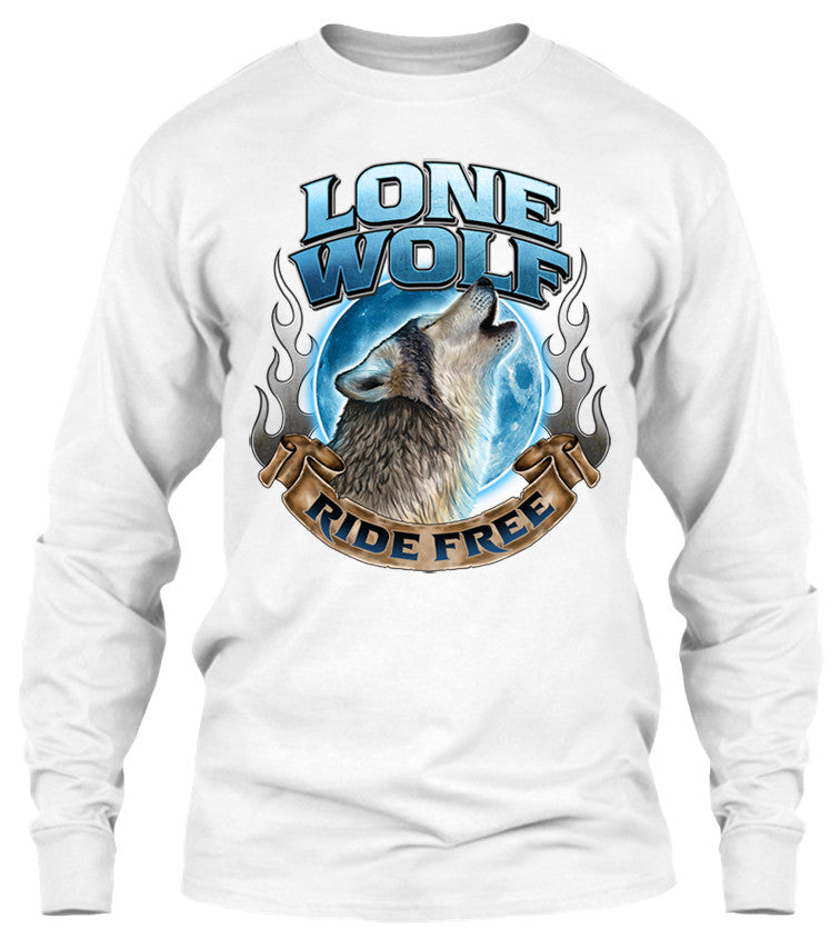 Lone Wolf, Ride Free (Front Print)