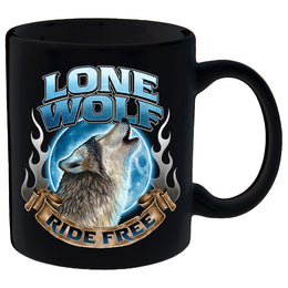 Lone Wolf, Ride Free Mug