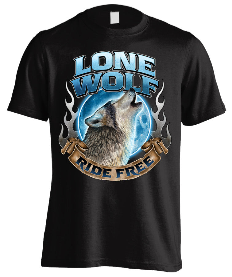 Lone Wolf, Ride Free (Front Print)
