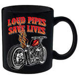 Coffee Mug - Loud Pipes Save Lives Old School Bobber Mug