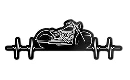 Motorcycle Heartbeat Decal