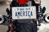 Navy Motorcycle License Plate Bolts