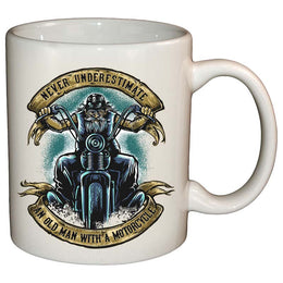 Coffee Mug - Never Underestimate An Old Man With A Motorcycle Mug