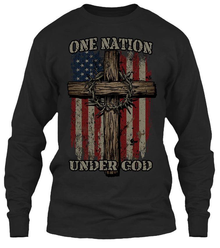 One Nation Under God T-shirt (Front Print)