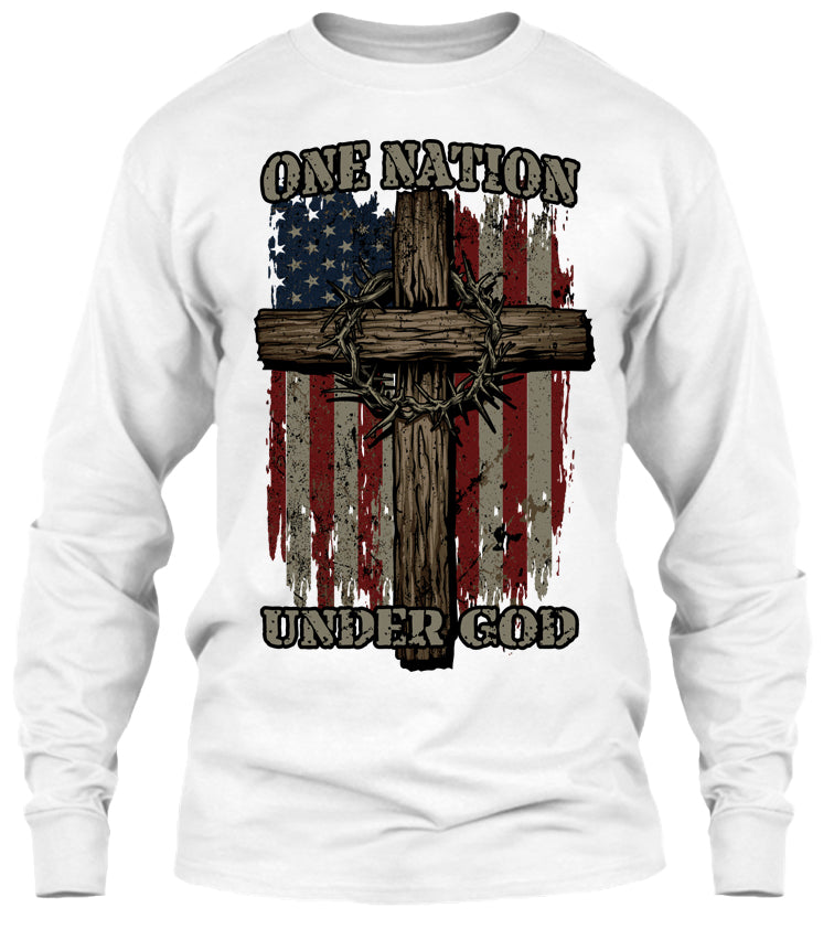 One Nation Under God T-shirt (Front Print)