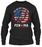 POW/MIA You Are Not Forgotten T-shirt (Front Print)