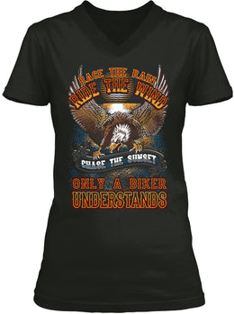 T-shirt - Race The Rain, Ride The Wind (Ladies)