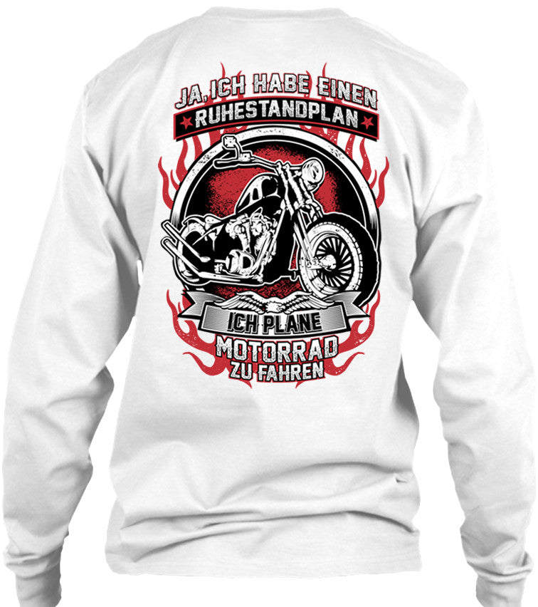 T-shirt - Ja Ich Habe Einen Ruhestandplan Ich Plane Motorrad Zu Fahren