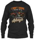 I Don't Snore, I Dream I'm A Motorcycle (Front Print)