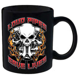 Coffee Mug - Loud Pipes Save Lives Spitfire Mug