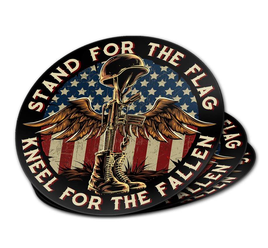 Battlefield Cross Stand For The Flag Decal