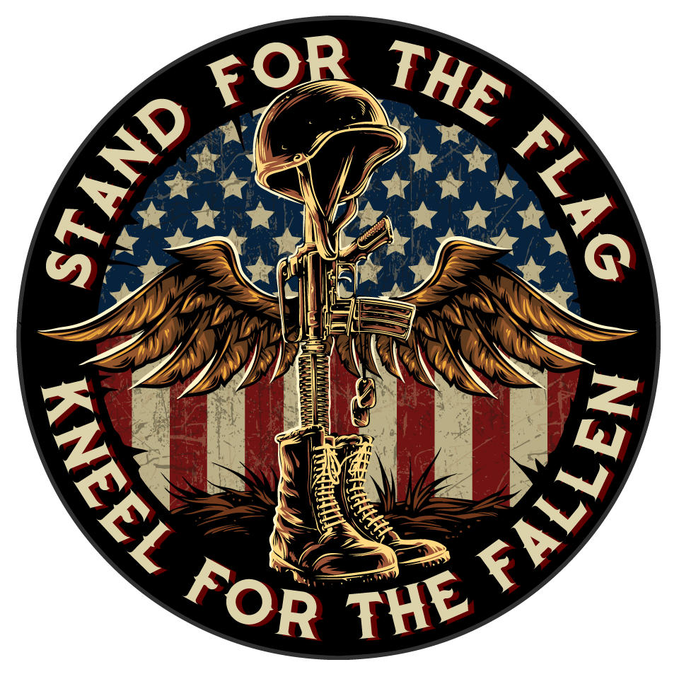 Battlefield Cross Stand For The Flag Decal