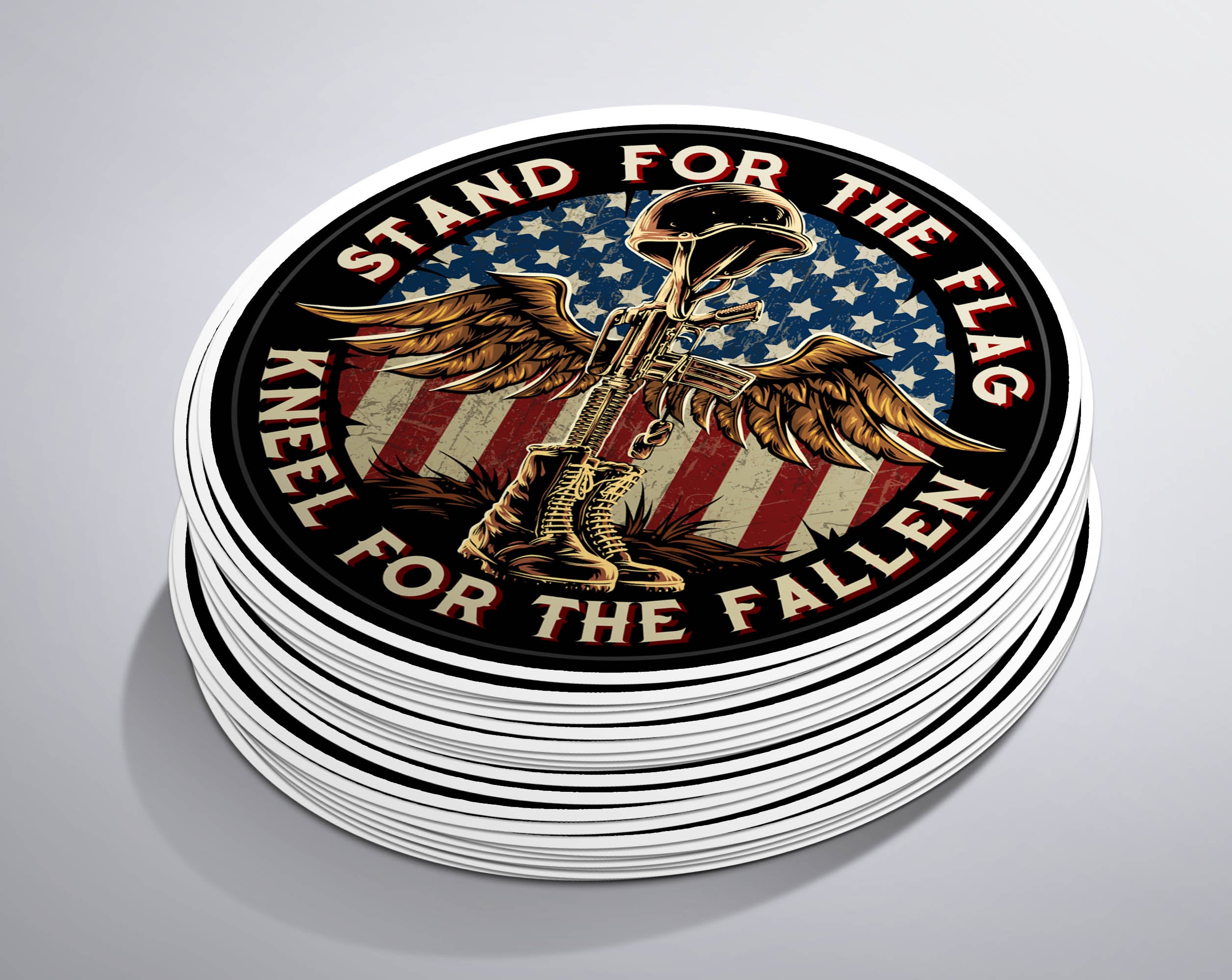 Battlefield Cross Stand For The Flag Decal