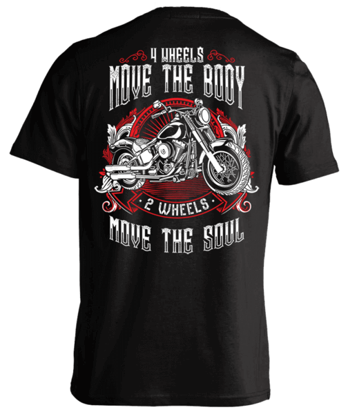 T-shirt - 2 Wheels Move The Soul (Mens)