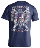 T-shirt - Freedom Is An Open Road Eagle