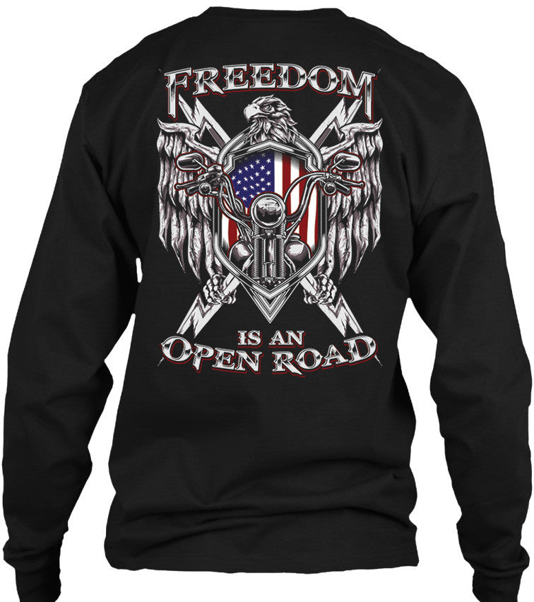 T-shirt - Freedom Is An Open Road Eagle