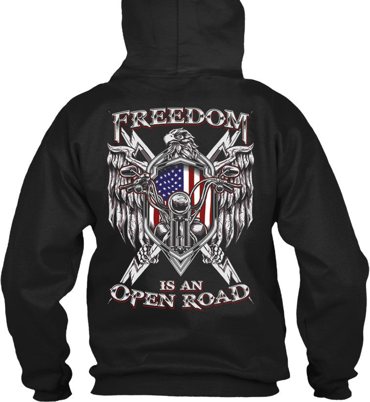 T-shirt - Freedom Is An Open Road Eagle