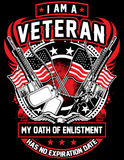 T-shirt - I Am A Veteran - Flag & Guns