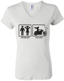 T-shirt - Problem Solved By Motorcycle (Ladies)