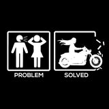 T-shirt - Problem Solved By Motorcycle (Ladies)